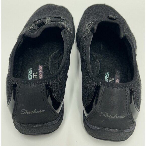 Skechers Women's sneakers Relaxed Fit Breathe Easy Infi Knit Size 9 Black Gray - Picture 5 of 9